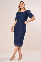 Vestido Tubinho Midi em Renda e Guipir Fascinius Vestido Tubinho Midi em Renda e Guipir Fascinius