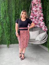 Vestido Tubinho Midi Social Moda Evangélica Atacado