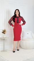 Vestido Tubinho Neocrepe Midi Terra Prometida