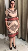 Vestido Tule com estampa geométrica Vestido Tule com estampa geométrica