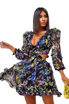 Vestido Tule Decote V