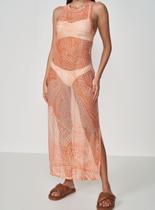 Vestido tule estampado colcci