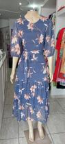 Vestido tule floral mid Vestido tule floral mid