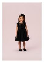 Vestido tule poá com babados petit cherie Vestido tule poá com babados petit cherie