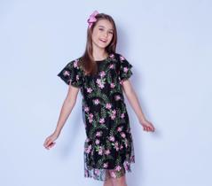 Vestido Tulle Bordado