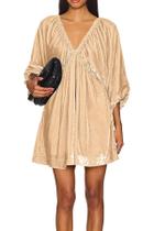 Vestido túnica R.Vivimos Velvet 2026 Trendy Sexy com decote em V solto Vestido túnica R.Vivimos Velvet 2026 Trendy Sexy com decote em V solto