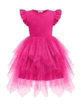 Vestido tutu Arshiner Little Girls Tule Summer Hot Pink 6-7Y