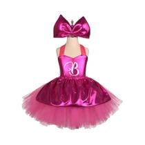 Vestido Tutu Até O Joelho Para Meninas Princesas Com Letra B Rosa Para Festa De Aniversário Vestido Tutu Até O Joelho Para Meninas Princesas Com Letra B Rosa Para Festa De Aniversário