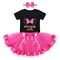 Vestido tutu de aniversário para meninas IBTOM CASTLE com faixa
