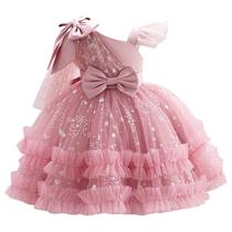 Vestido Tutu de tule OBEEII para bebês e meninas, rosa empoeirado, 3-4Y Vestido Tutu de tule OBEEII para bebês e meninas, rosa empoeirado, 3-4Y