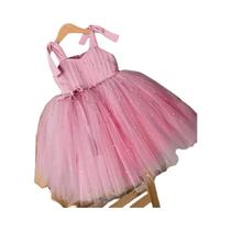 Vestido Tutu de Verão com Contas para Meninas (24 Meses) - Ideal para Festas e Casamentos