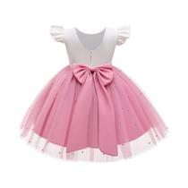 Vestido Tutu de Verão com Contas para Meninas (24 Meses) - Ideal para Festas e Casamentos