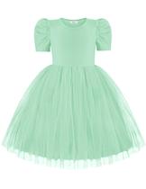 Vestido tutu infantil Arshiner Summer Tule verde claro 5T Girl Vestido tutu infantil Arshiner Summer Tule verde claro 5T Girl