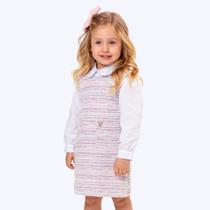 Vestido Tweed Colorido Infantil Menina Vigat 4022