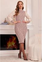 Vestido tweed jacquard fascinius