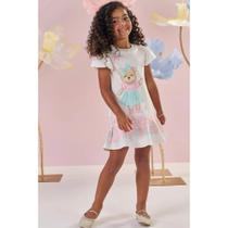 Vestido Ursinha em Molecotton Kukiê Infantil Vestido Ursinha em Molecotton Kukiê Infantil
