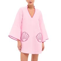 Vestido VAOYIU Summer Loose Fit Babydoll bordado em algodão