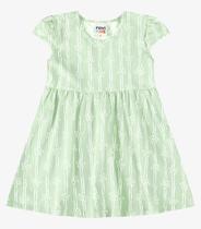Vestido Verão Menina Estampa Rotativa Rovi Kids Verde
