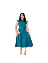 Vestido Verão Midi Moda Evangelica Fresquinho Elegante