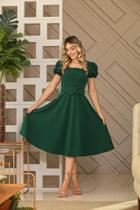 Vestido verde manga longa, estilo evangélico,com manga longa tamanho M Vestido verde manga longa, estilo evangélico,com manga longa tamanho M