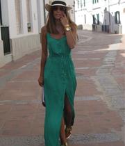 Vestido verde verão tam p