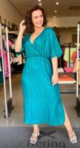 Vestido verde viscose Vestido verde viscose