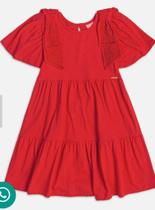 Vestido vermelho com laço Vestido vermelho com laço