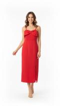Vestido Vermelho Com laço- Nova Versão
