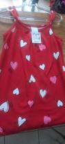 Vestido vermelho corações tamanho 04 Vestido vermelho corações tamanho 04