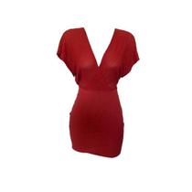 Vestido Vermelho Decote V Naguchi