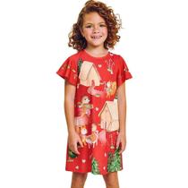 Vestido Vermelho em Malha Fresh Flora 67115