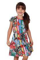 Vestido Vermelho Floral de Amarrar - Big Bless