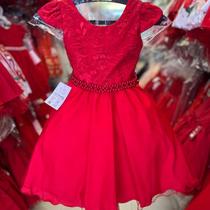 Vestido vermelho infantil luxo para festas e casamentos 4 ao12