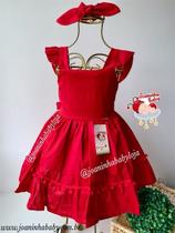 Vestido Vermelho Pompom