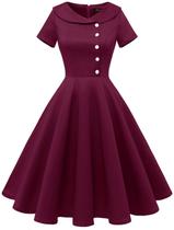 Vestido Vintage Bordô M - Wedtrend Vestido Vintage Bordô M - Wedtrend