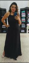 Vestido viscolycra preto Vestido viscolycra preto