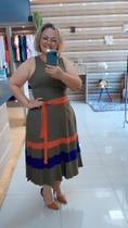 Vestido Viscose com Faixa Vestido Viscose com Faixa