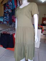 Vestido viscose forrado