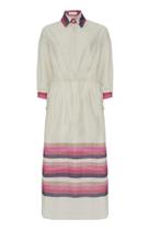 Vestido Viscose Listra Na Barra Pink Vestido Viscose Listra Na Barra Pink