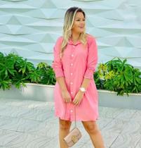 Vestido viscose, manga com elastex