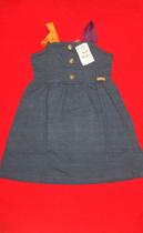 Vestido viscose trabalhado tamanho 06 cor azul jeans Vestido viscose trabalhado tamanho 06 cor azul jeans