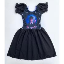 Vestido Wand1nha Addams Personagem Infantil-Ana Fantasias Vestido Wand1nha Addams Personagem Infantil-Ana Fantasias