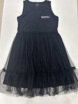 Vestido Wandinha cor preto TAM 10 menina