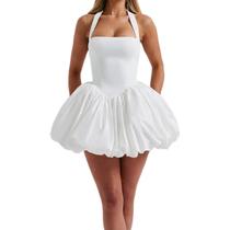 Vestido WNGECAT sem mangas, frente única, sem encosto, Bubble Beach Party Vestido WNGECAT sem mangas, frente única, sem encosto, Bubble Beach Party