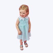 Vestido Xadrez Bebê Menina Mundo Cinti 10402 Vestido Xadrez Bebê Menina Mundo Cinti 10402