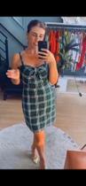 Vestido Xadrez com Alça curto