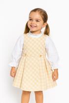 Vestido xadrez com Camisa Infantil Papilloo Vestido xadrez com Camisa Infantil Papilloo