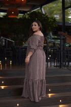 Vestido Xadrez Feminino Adulto Plus Size Festa Junina Arraiá São João 2026