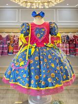 Vestido Xadrez Infantil Festa Junina Rosa Pink Azul Girassol Bolsa Junino Caipira Quadrilha São João Vestido Xadrez Infantil Festa Junina Rosa Pink Azul Girassol Bolsa Junino Caipira Quadrilha São João