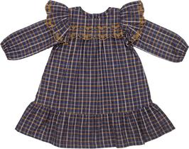 Vestido Xadrez Manga longa Bebê e Infantil Papilloo Vestido Xadrez Manga longa Bebê e Infantil Papilloo
